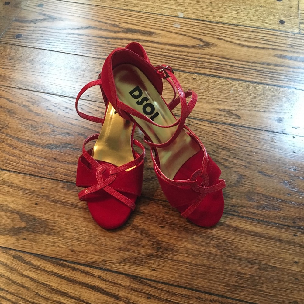 Red salsa/ballroom shoes